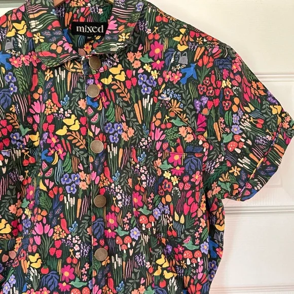 Floral Multicolor Jumpsuit - Picture 3 of 10